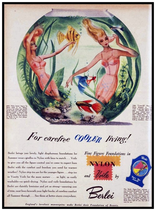 myjosephine20: girdleluv: gutmamasboy3: Fantastische Berlei-Werbung aus den 1950er Jahren, für 