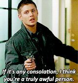 shumbane:get to know me meme [9/30] favorite male characters → Dean Winchester“I know how my story e