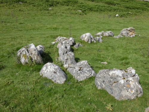 Yockenthwaite Stone Circle or Kerb Cairn, North Yorkshire, 22.7.17.