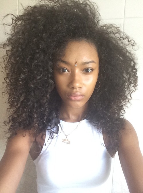 crystal-black-babes:  Black Women Hairstyles With Curls: Cheyenne Carty - Curly Hair
