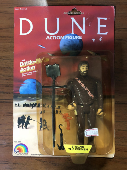 Pictures of my vintage Stilgar Dune action figure made by LJN in 1984.