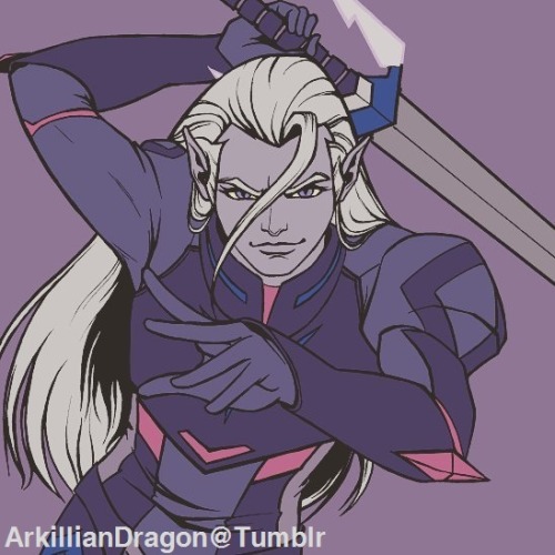 arkilliandragon: “Prince Lotor- WIP Inks”- Inked a sketch I did last week, and put some 