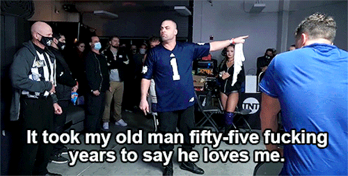 mith-gifs-wrestling: Eddie Kingston speaks backstage at the AEW tribute for Brodie Lee.Just… 