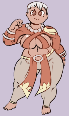 angstrom-nsfw: short n’ sassy monk she fights for justice and is probably good friends with Gloria 