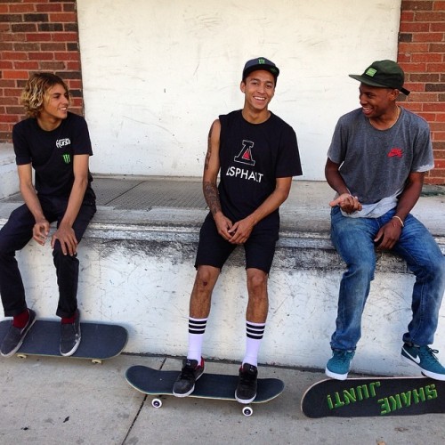 Counting down to #XGamesAustin with @currencaples @nyjah_huston @ishodwair (at Downtown Austin)