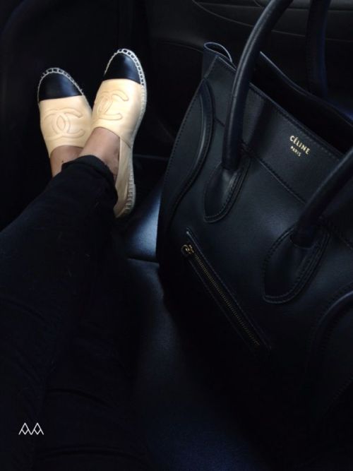 sambalsotong: Can’t get enough of my new pair of Chanel espadrilles.. I need to get me more pairs! ♡