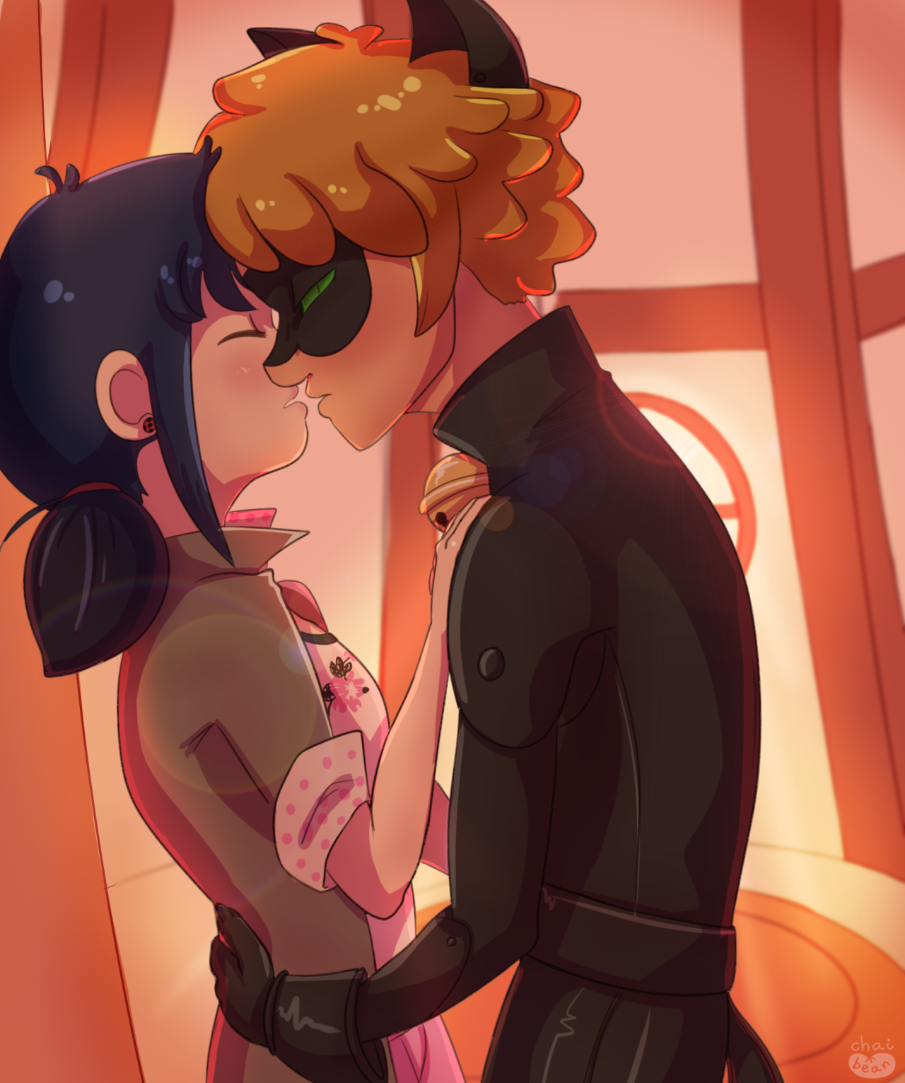 chai-bean:  MariChat WeekDay 1: “Secret Dating”Shhhh Chat, her parents can’t
