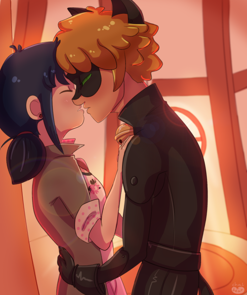 chai-bean:  MariChat WeekDay 1: “Secret Dating”Shhhh Chat, her parents can’t know you’re here