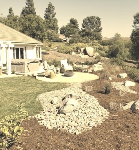 Landscape San DiegoAn Example Of A Mid-sized Eclectic Drought-tolerant, Desert And Full Sun Backyard