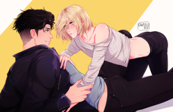 kawaiilo-ren:back on my otayuri bullshit with no plans of ever stopping[done for my patreon livestream]