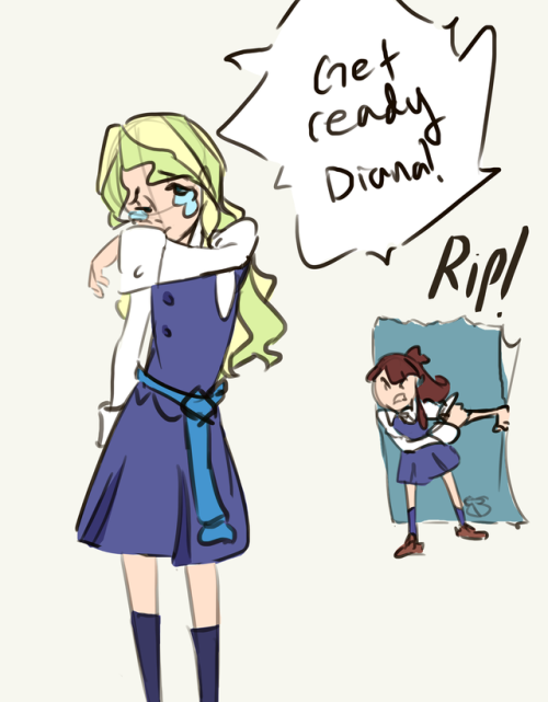 blookity-bloke: Akko got scolded for ripping through time and space, but at least Diana wasn’t