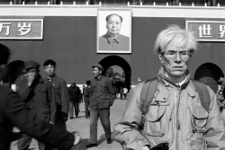 tamburina:  Andy Warhol photographed by Christopher Makos, China (1982) 