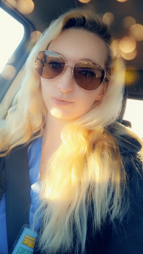 katiiie-lynn:Sunshine on your drive home from work in the morning just hits right 🌞💖(Using these snap filters bc they create the illusion that I have clear skin 😅) You’re gorgeous without filters and don’t need them 😘😘🥰