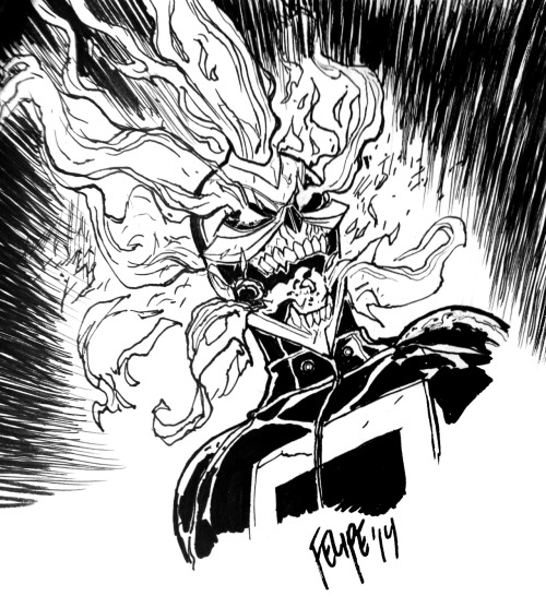 felipesmithart: All-New Ghost Rider development art and personal sketches by Felipe Smith. More here