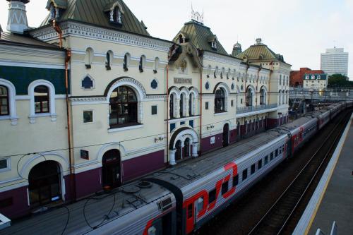 Vladivostok Railway Station (Primorsky Krai, Russia).