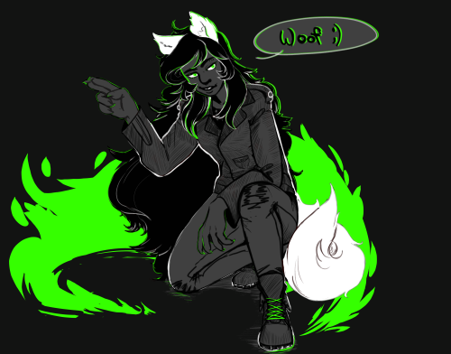 nightlydreamer:  @jadeharleyweek Grimbark Jade!!I remembered that it was Jade’s week, and i’d have been sad if i didn’t get something out for her so i checked today’s prompt and… well. BOOF B)
