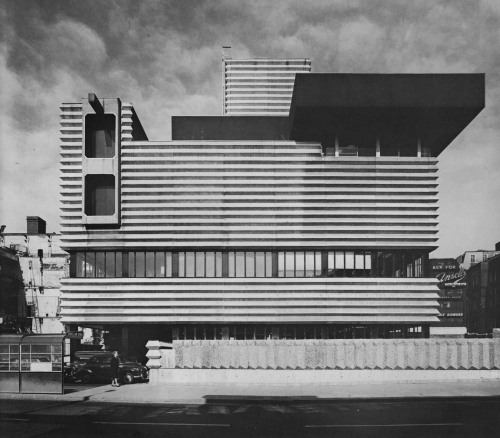 fuckyeahbrutalism: Telephone Exchange and Signal Box, Birmingham, England, 1963 (Bicknell and Hamilt