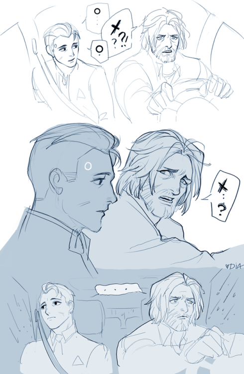 daianpan:a bunch of semi-cleaned up/still messy drawpile sketches based off @thefantasticm ’s 