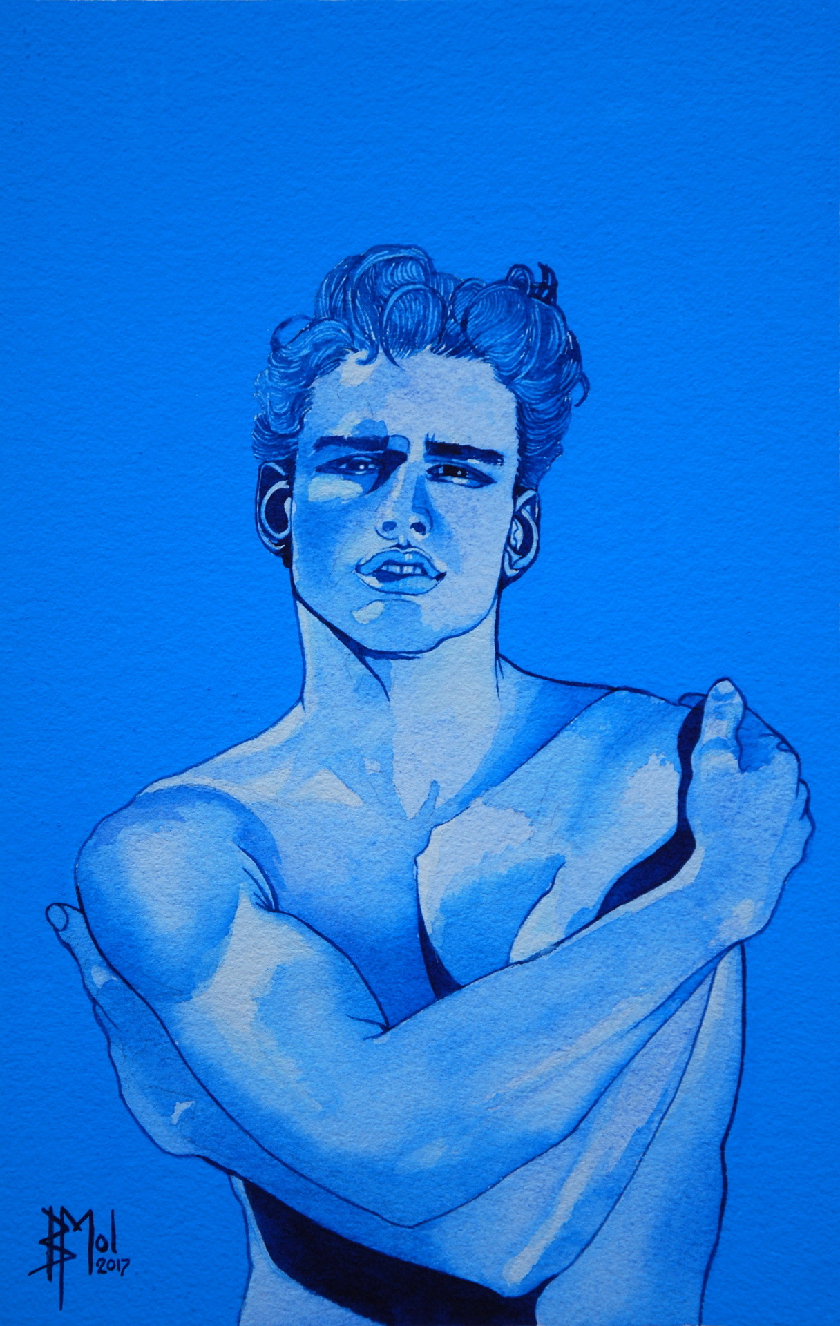 bastiaanmol:  title: Moody Blue , artist: Bastiaan Mol, Netherlands   www.bastiaanmol-art.com 