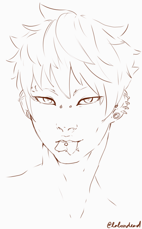 lalondead:  i think about noiz with a split tongue a lot ( *｀ω´*) commission info 