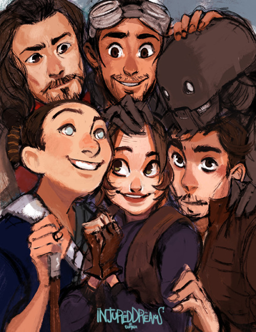 injureddreams:Group Shot! I love drawing these guys a lot ♥ I cant wait to own the BluRa