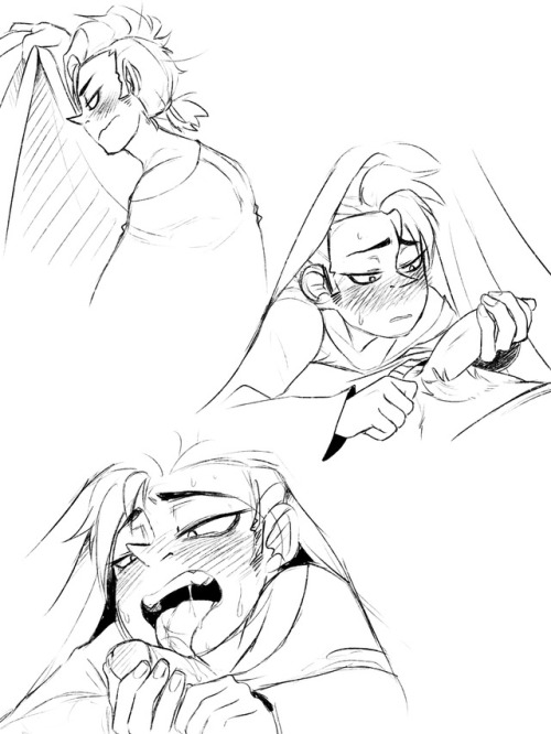 kukkiisart:  I’m not super happy with how this turned out. But I guess I can post it after all.MORE WALT/NOEL! Walter is blind without his glasses and it’s funny. Noel can see everything.Both those lovely bois belong to @mitarashiarts and are from