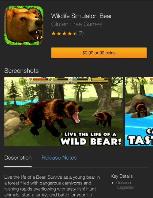 cobalt-borealis:  I found this “Bear Simulator” on the Kindle app store and I’m laughing so hard what is this  excuse me what, there’s a bear simulator I didn’t know about?? No, this is unacceptable