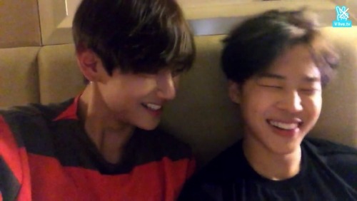 Vmin on V app the way tae looked at jimin ripped my heart out of my chest
