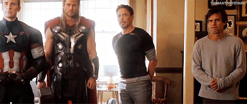 tinmantonystark:  Look at my fave. He thinks he’s cute.  
