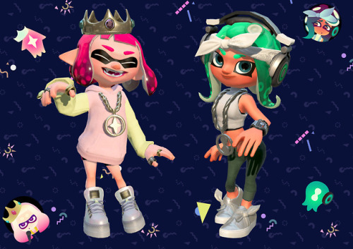splatoonus:  We’ve received more detail on the Pearl and Marina figures known as amiibo, launching July 13:Apparently, by using these amiibo, you can unlock and wear Pearl and Marina’s signature outfits from the Octo Expansion, and take photos atop