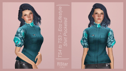 ► 4t3 - Eco Lifestyle - Shirt Pocketed -YAFMesh by EA;Age: YAF &amp; AF;Tops section;Categories: