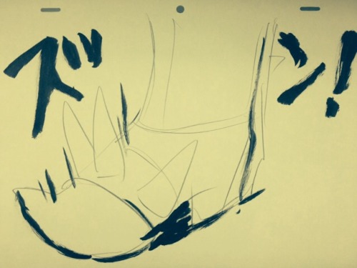 weedshibe:  beefyoctopi:  leseanthomas:  Toshio “Sushio” Ishizaki, Chief animation Director/Character Designer of Kill LA KiIl & his silly Ira Gamagori sketch stories done this past week at Studio Trigger.  just a reblog to let everybody know