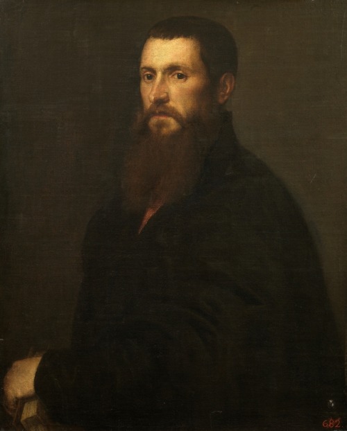 Portrait of Daniele Matteo Alvise Barbaro, Patriarch of Aquileia, by Tiziano Vecellio, Museo Naciona