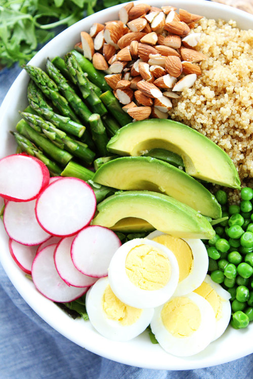 Spring quinoa bowl