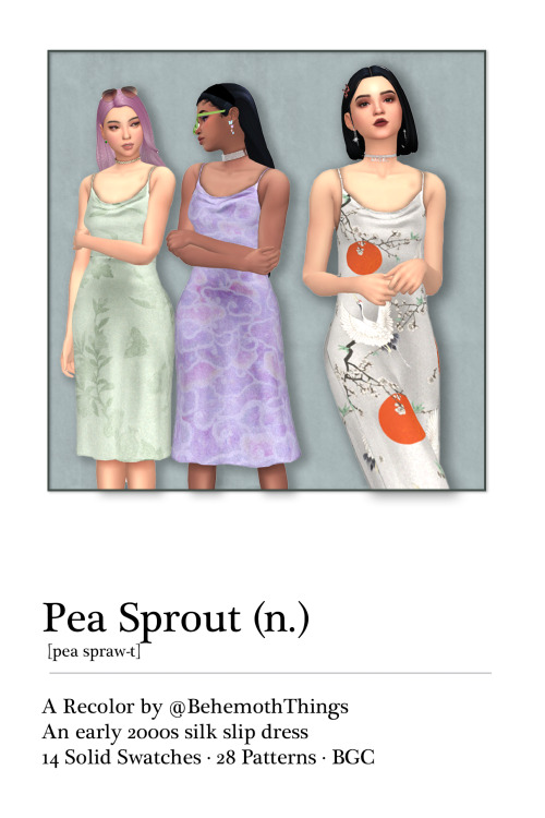 PEA SPROUT-A RECOLOR OF KUMIKYA‘S JESSICA DRESSA recolor and retexture of @kumikya‘s beautiful Jessi