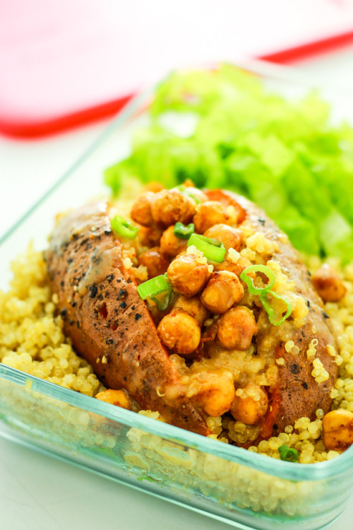 miso quinoa stuffed sweet potatoes