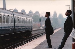 everydaypeoplestoriesinspired:  Waiting for the train, southeast London. 1983.