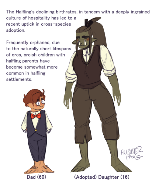 dvandom:  filibusterfrog: halflings love their new giant children “So, Mister…GRAAAAGH 