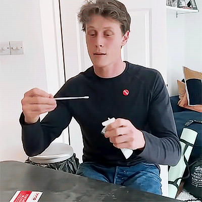 George MacKay For The DKMS Campaign #swabtosavealife