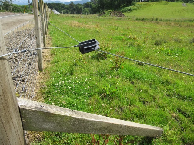 Willow Plate Metal CAUTION ELECTRIC FENCE-Metal Shield to protect their grazing 
