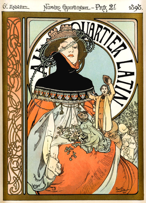 MUCHA, Alfons (1860-1939). Cover of Quartier Latin, 1898. by Halloween HJB flic.kr/p/2jpF7bV