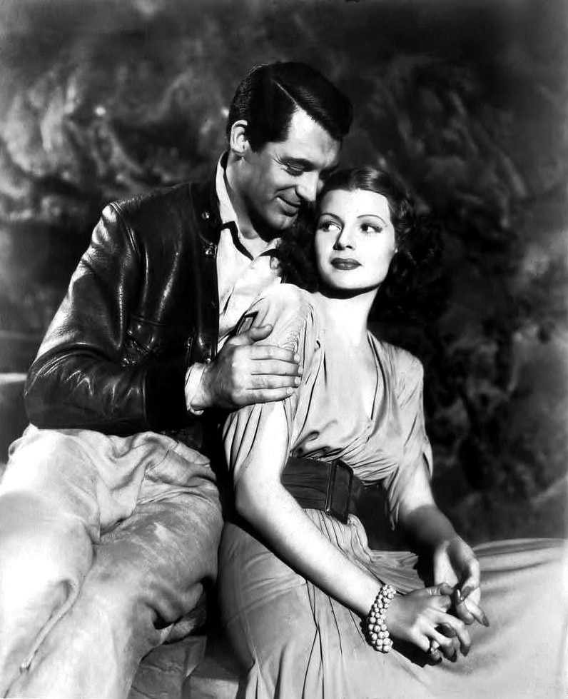 sparklejamesysparkle:  Rita Hayworth  and Cary Grant    in the Howard Hawks drama