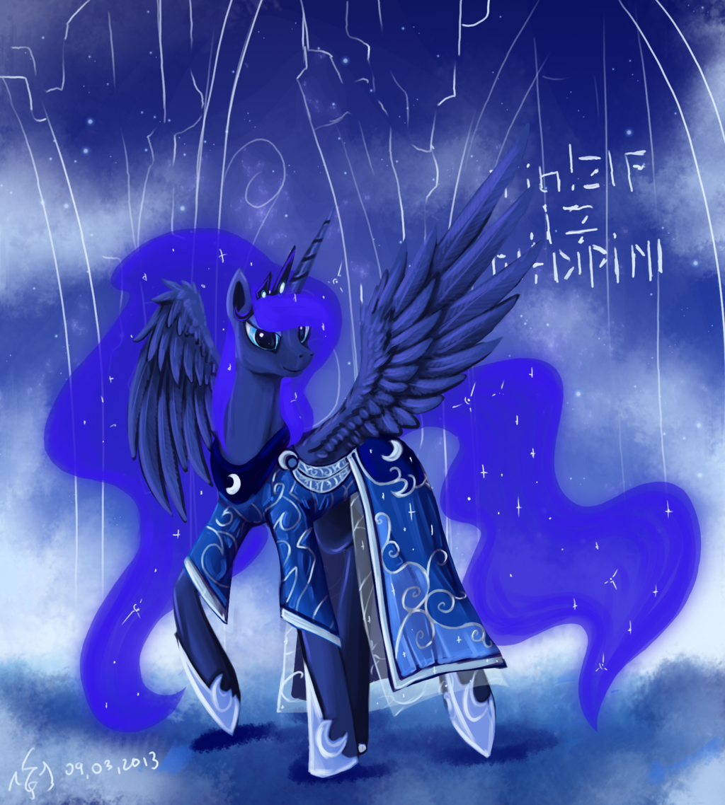 theponyartcollection:  Princess Luna dress by ~Dalagar