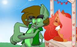 missromancedy:ask-wisp-the-diamond-dog:Wisp:  Hehe~  Alright, I’ll take a kiss, but only on the cheek.Kissing ALL THE PUPS~((Mod: also i accidently unfollowed you when I was trying to reblogged it I followed you back like ASAP but I STILL FEEL BADI