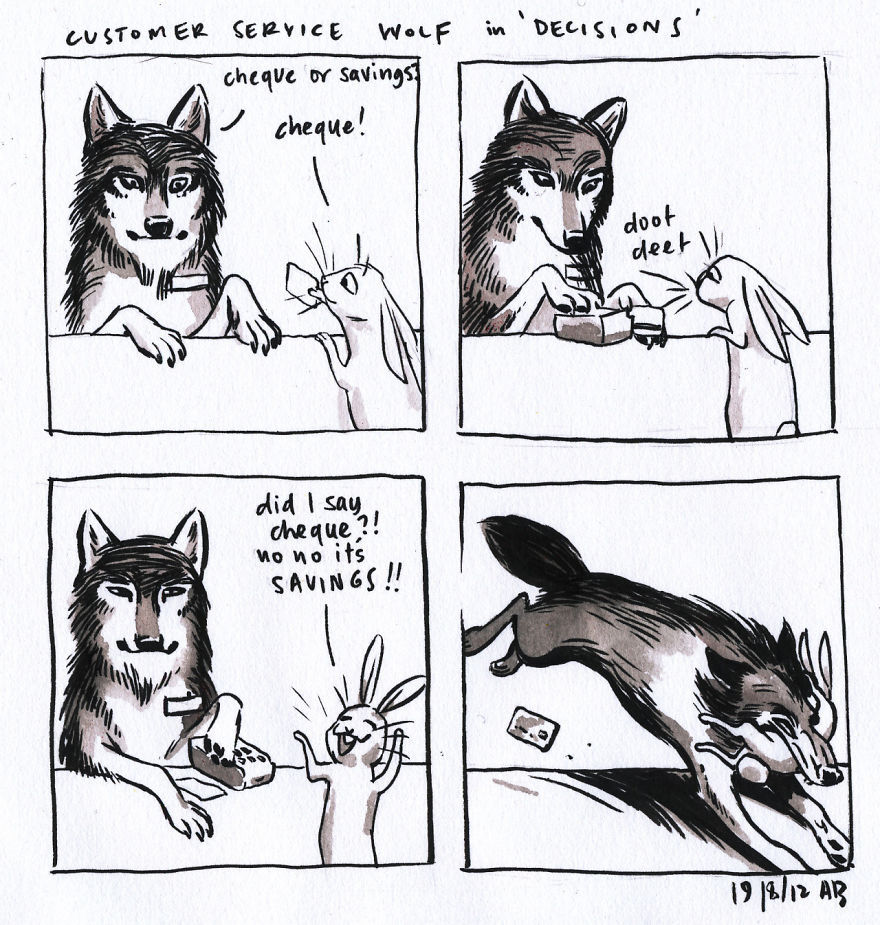 bemusedlybespectacled: pr1nceshawn: Customer Service Wolf. @kyrianne 