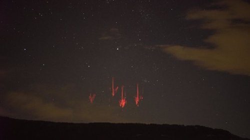 Sprite (lightning)Sprites or red sprites are large-scale electrical discharges that occur high above