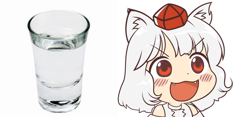 wolf-girls-going-awoo:  When someone gives Momiji booze   When someone gives ME lots