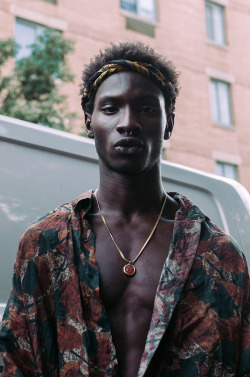 marieahh:Adonis Bosso by Kasheem Daniels at NYMFW SS17.