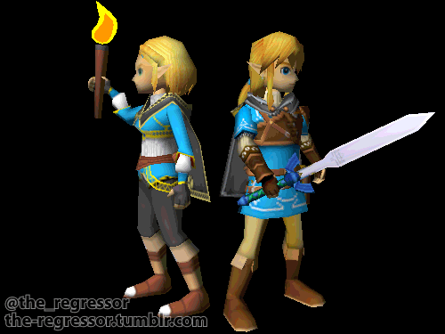 the-regressor: Link as he looks in BotW sequel! -Mark P.S. Goron Zelda is done, will post next for r