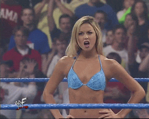 WWE Stacy Keibler..! Bra and Panties..! Bleed Blue!